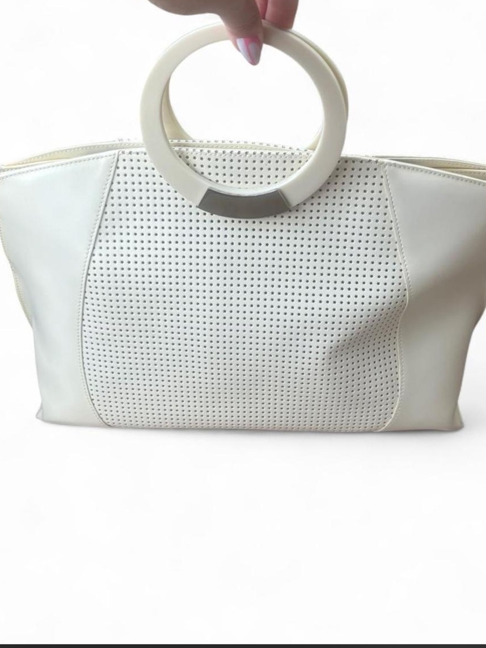 Vintage Maxx New York perforated star bag leather bag